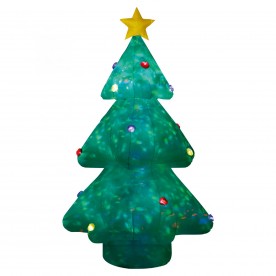 Felfújható karácsonyfa, 240 cm, belső LED projektorral - KD 240 K